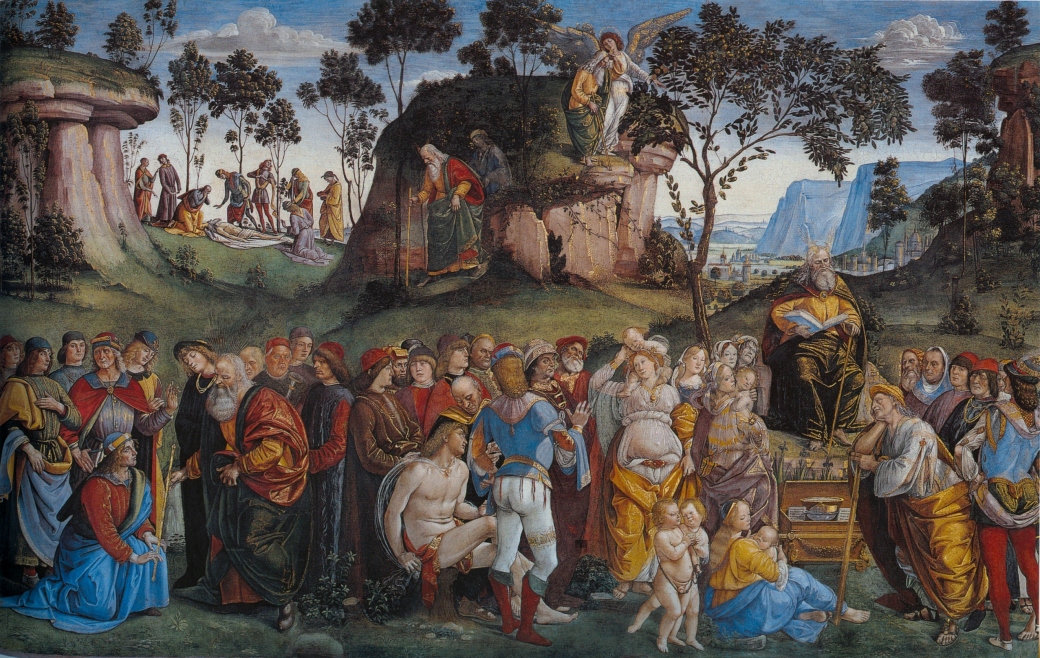 Signorelli,_Luca_-_Moses's_Testament_and_Death_-_1481-82